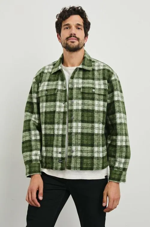 Men Rails Jackets and Coats Saxon Jacket Green Mist