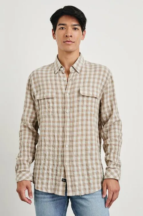 Men Rails Shirts Powell Shirt Tumbleweed Dune