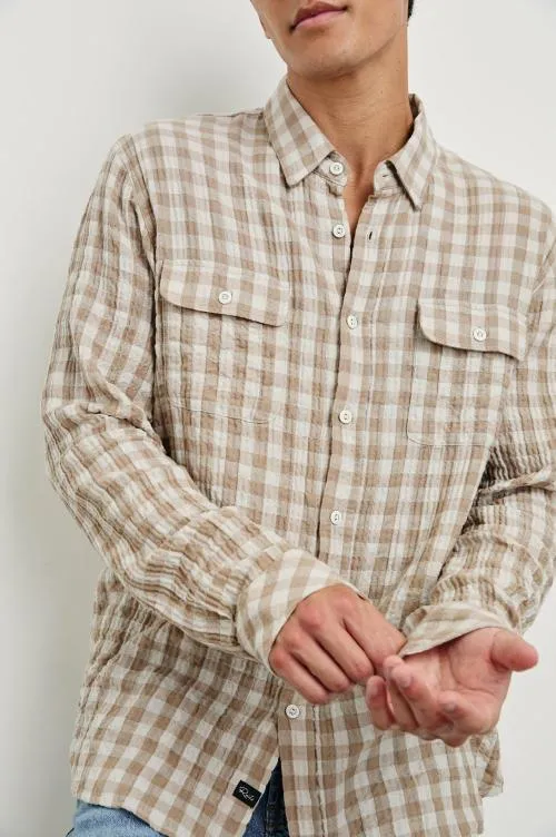 Men Rails Shirts Powell Shirt Tumbleweed Dune Men Rails Shirts Powell Shirt Tumbleweed Dune