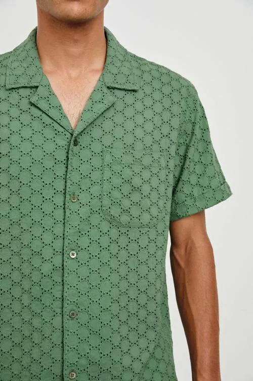 Men Rails Shirts Tyler Shirt Green Dots Men Rails Shirts Tyler Shirt Green Dots
