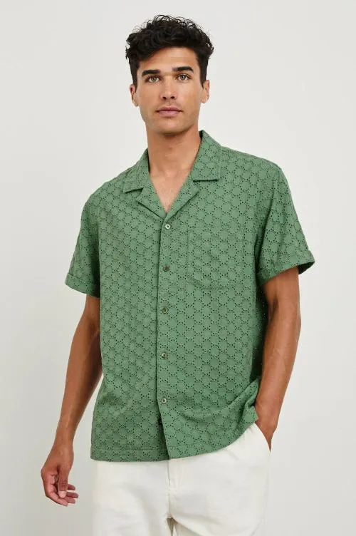 Men Rails Shirts Tyler Shirt Green Dots Men Rails Shirts Tyler Shirt Green Dots