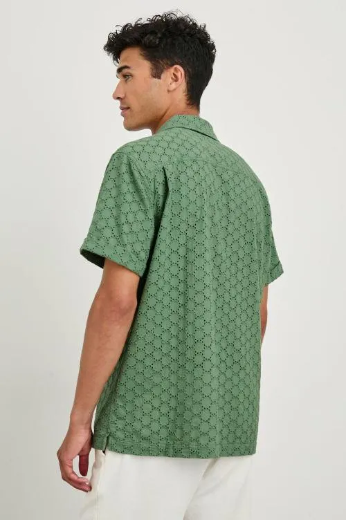 Men Rails Shirts Tyler Shirt Green Dots Men Rails Shirts Tyler Shirt Green Dots