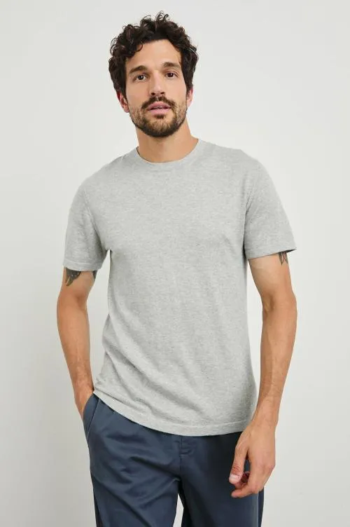 Men Rails TShirts and Polos Mason Cotton Cashmere Tshirt Heather Grey