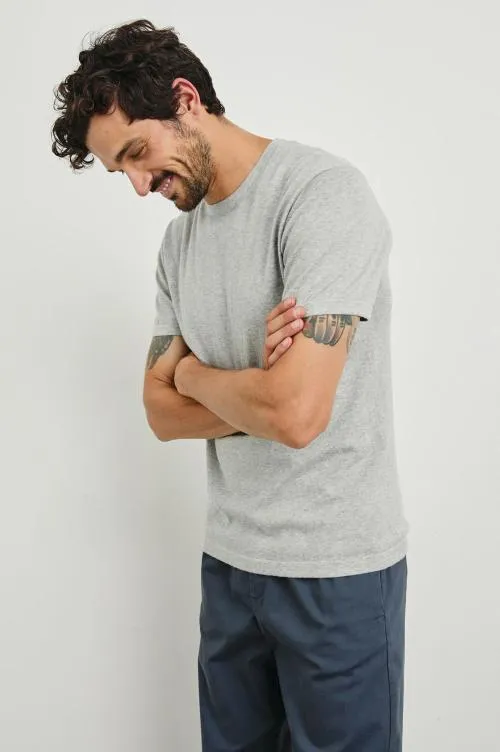 Men Rails TShirts and Polos Mason Cotton Cashmere Tshirt Heather Grey Men Rails TShirts and Polos Mason Cotton Cashmere Tshirt Heather Grey