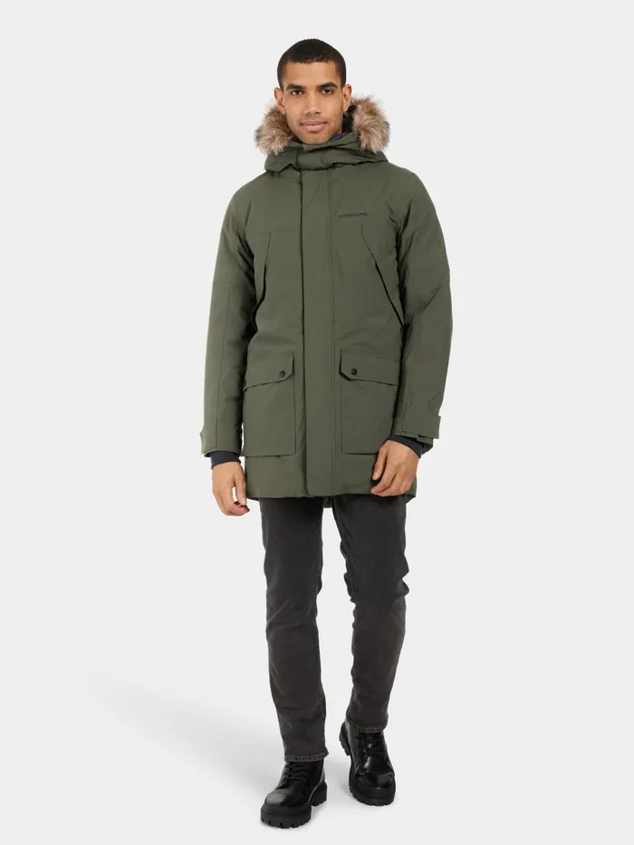 Men Rick Parka Deep Green Didriksons Autumn Jackets