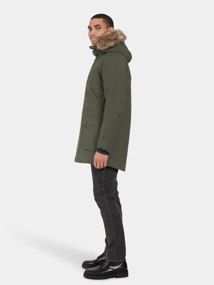 Men Rick Parka Deep Green Didriksons Autumn Jackets