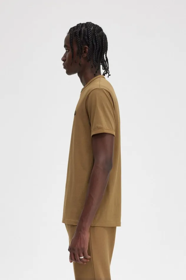 Men Ringer TShirt Shaded Stone Fred Perry TShirts