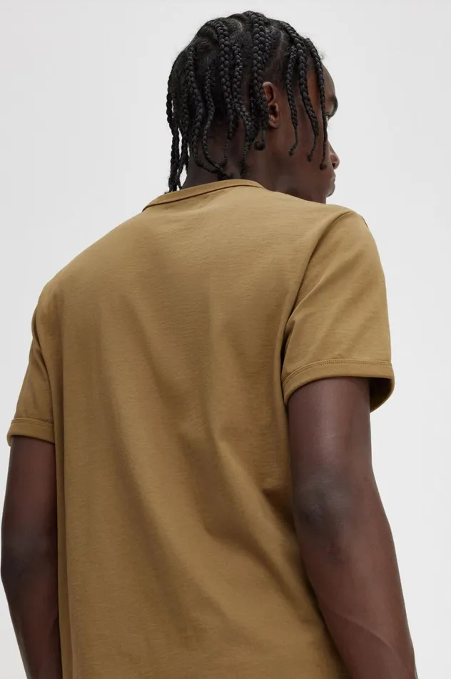 Men Ringer TShirt Shaded Stone Fred Perry TShirts
