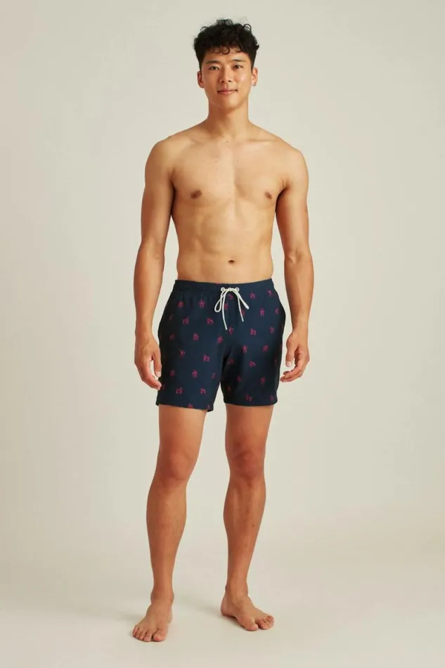 Men Riviera Recycled Swim Trunks Gorillas Bonobos Swim Trunks