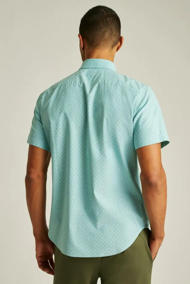 Men Riviera Short Sleeve Shirt High Tide Blue Dot Bonobos Short Sleeve Shirts
