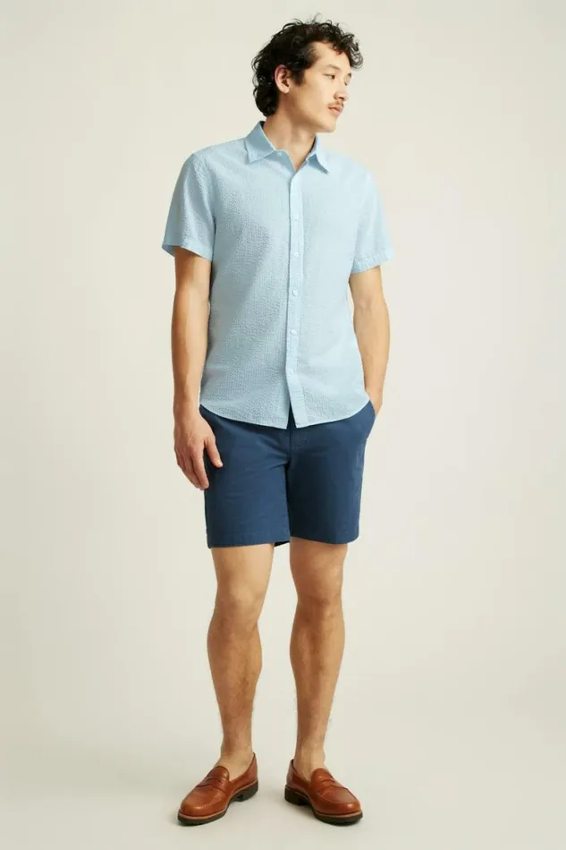 Men Riviera Short Sleeve Shirt Light Blue Seersucker Bonobos Short Sleeve Shirts Men Riviera Short Sleeve Shirt Light Blue Seersucker Bonobos Short Sleeve Shirts