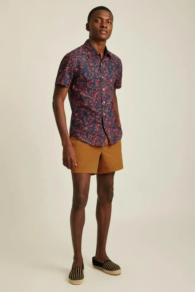 Men Riviera Short Sleeve Shirt Navy Pink Floral Splatter Bonobos Short Sleeve Shirts Men Riviera Short Sleeve Shirt Navy Pink Floral Splatter Bonobos Short Sleeve Shirts