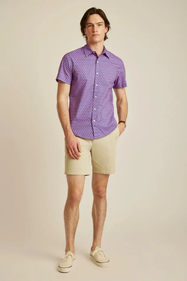 Men Riviera Short Sleeve Shirt Pink Flamingo Frenzy Bonobos Short Sleeve Shirts Men Riviera Short Sleeve Shirt Pink Flamingo Frenzy Bonobos Short Sleeve Shirts