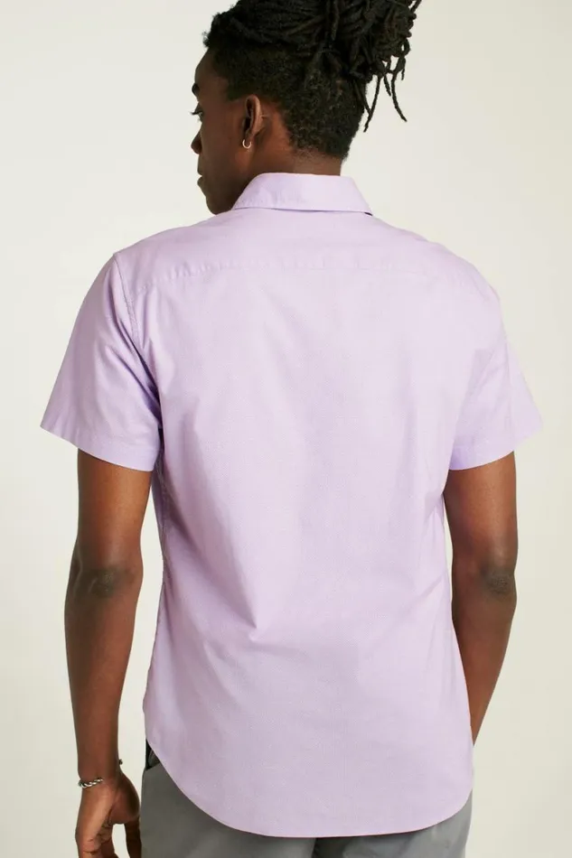 Men Riviera Short Sleeve Shirt Purple Micro Geo Bonobos Short Sleeve Shirts