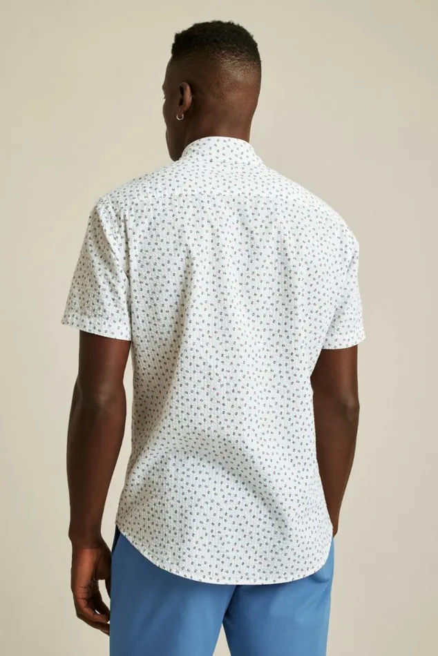 Men Riviera Short Sleeve Shirt Seersucker Beach Balls Bonobos Short Sleeve Shirts