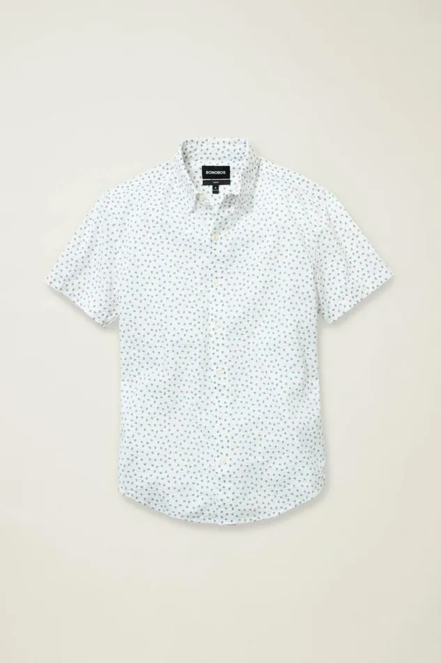 Men Riviera Short Sleeve Shirt Seersucker Beach Balls Bonobos Short Sleeve Shirts