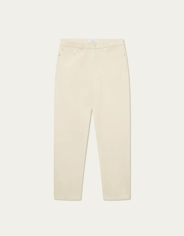 Men Roi Denim Pants 8211 Ivory Les Deux Pants