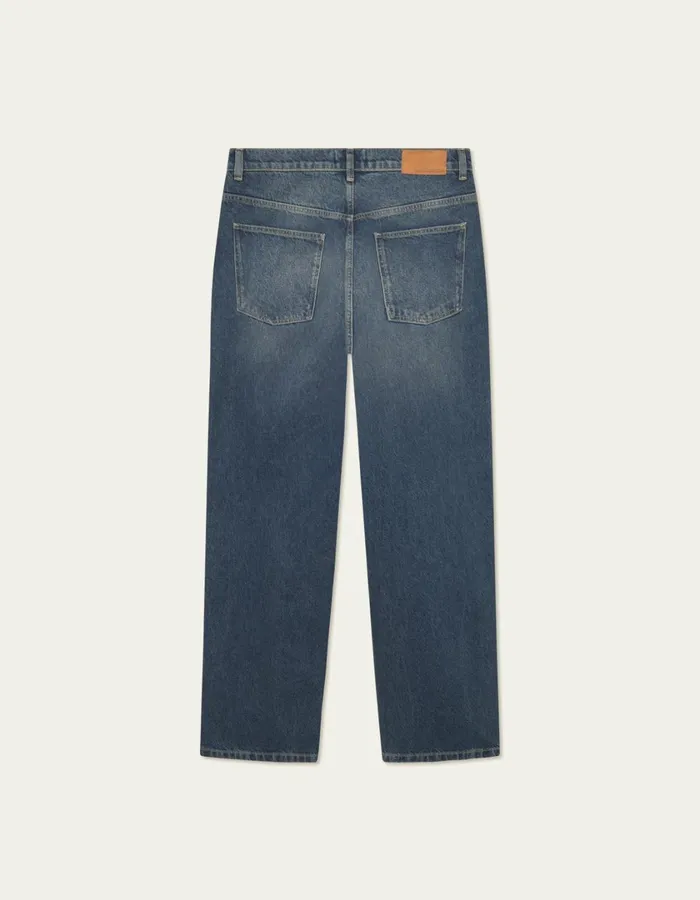 Men Roi Denim Pants 8211 Medium Blue Wash Les Deux Pants