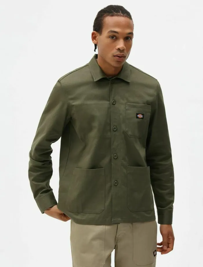 Men Shirts Dickies Funkley Shirt Military Green