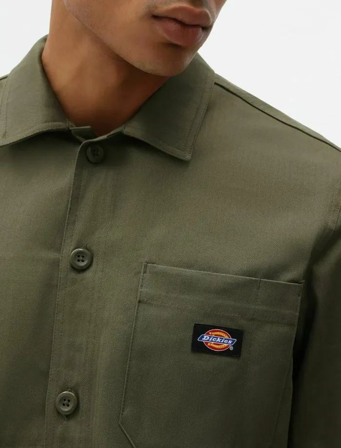 Men Shirts Dickies Funkley Shirt Military Green