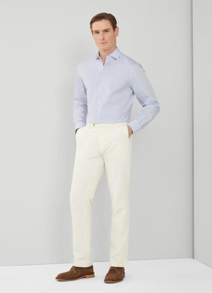 Men Shirts Hackett London Classic Fit Checked Shirt Navywhite
