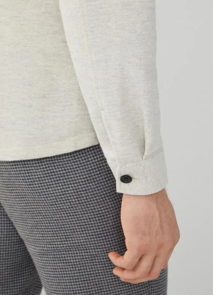 Men Shirts Hackett London Cotton Overshirt Grey