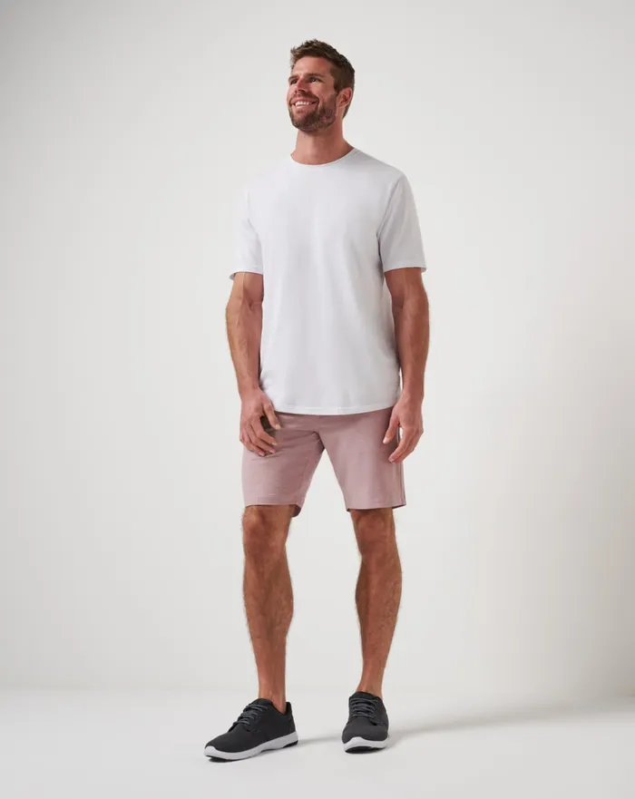 Men Shorts TravisMathew ADIRONDACK SHORT 9IN Heather Roan Rouge