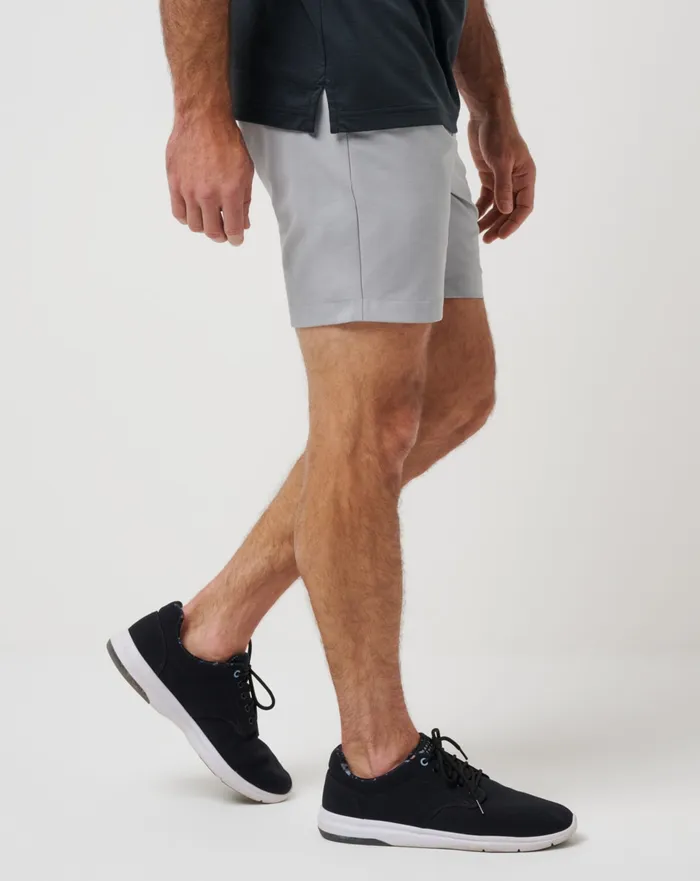 Men Shorts TravisMathew TECH CHINO SHORT 8IN Heather Sleet