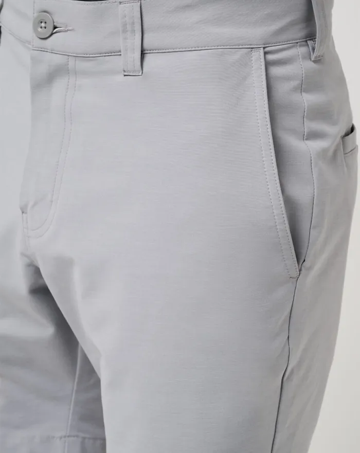 Men Shorts TravisMathew TECH CHINO SHORT 8IN Heather Sleet
