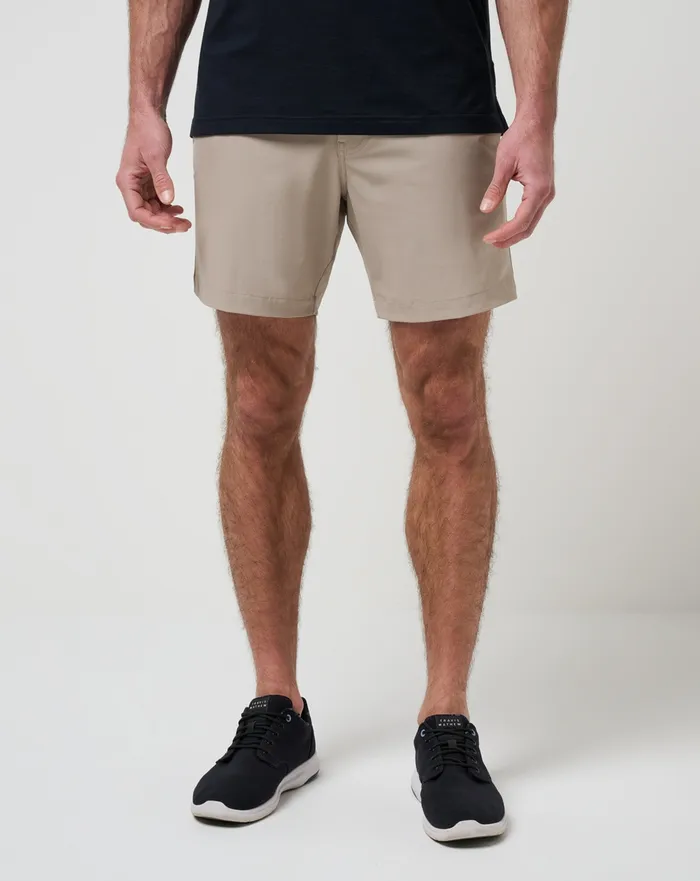 Men Shorts TravisMathew WANDERLUST SHORT 7IN Khaki