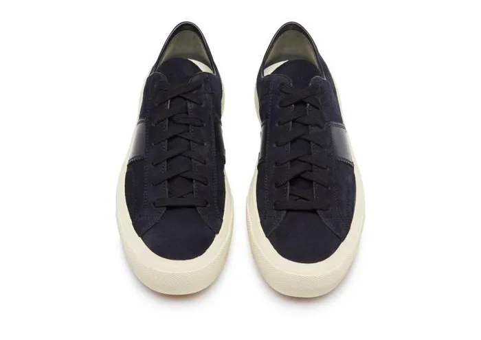 Men Sneakers Tom Ford Cambridge Lace Up Sneaker Blue Men Sneakers Tom Ford Cambridge Lace Up Sneaker Blue