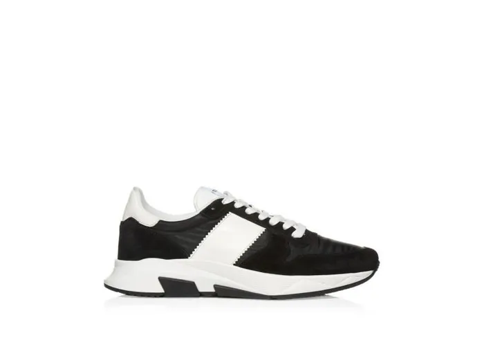 Men Sneakers Tom Ford Nylon And Suede Jagga Sneaker Black