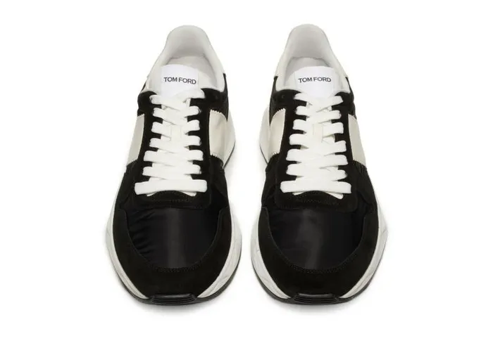 Men Sneakers Tom Ford Nylon And Suede Jagga Sneaker Black Men Sneakers Tom Ford Nylon And Suede Jagga Sneaker Black