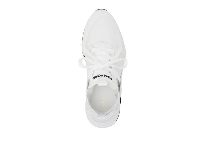 Men Sneakers Tom Ford Nylon Mesh Jago Sneaker White Men Sneakers Tom Ford Nylon Mesh Jago Sneaker White