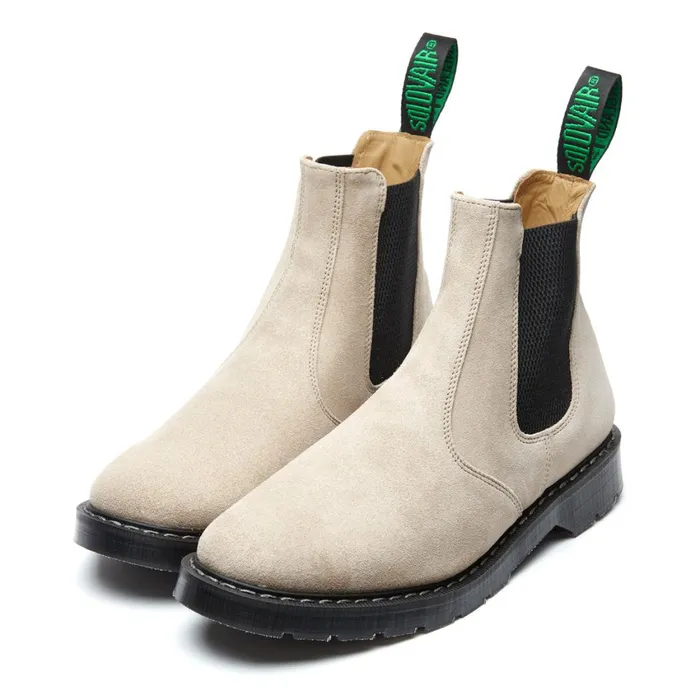 Men Solovair Dealer Boots Sand Suede Dealer Boot