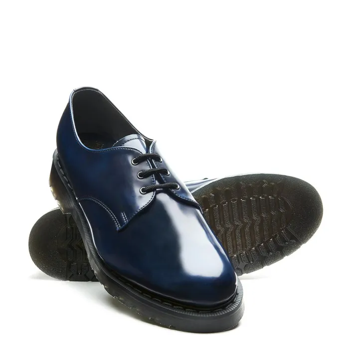 Men Solovair Gibson Shoes Navy RubOff Vegan Gibson Shoe