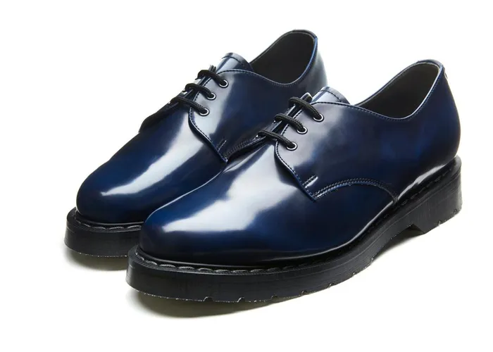 Men Solovair Gibson Shoes Navy RubOff Vegan Gibson Shoe