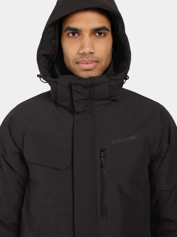Men Stefan Jacket Black Didriksons Autumn Jackets