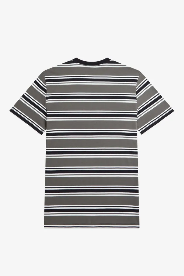 Men Stripe TShirt Field Green Fred Perry TShirts