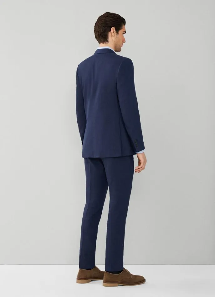 Men Suits Hackett London Stretch Linen Suit Navy