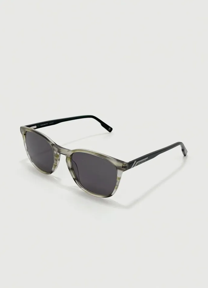Men Sunglasses Hackett London Round Sunglasses Khakigreen