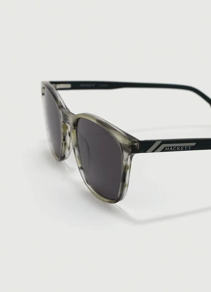 Men Sunglasses Hackett London Round Sunglasses Khakigreen