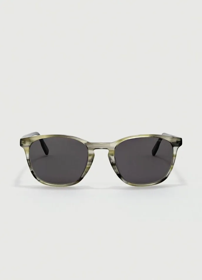 Men Sunglasses Hackett London Round Sunglasses Khakigreen