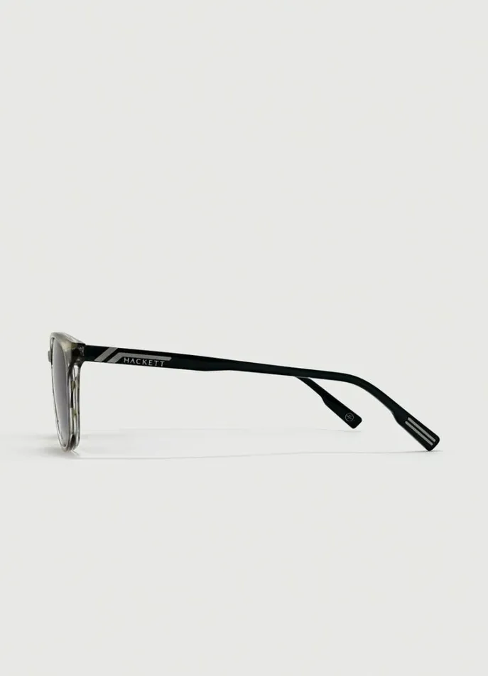 Men Sunglasses Hackett London Round Sunglasses Khakigreen