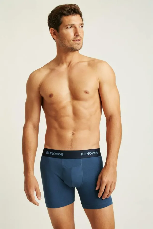 Men Supersoft Underwear Blue Bonobos Socks and Underwear