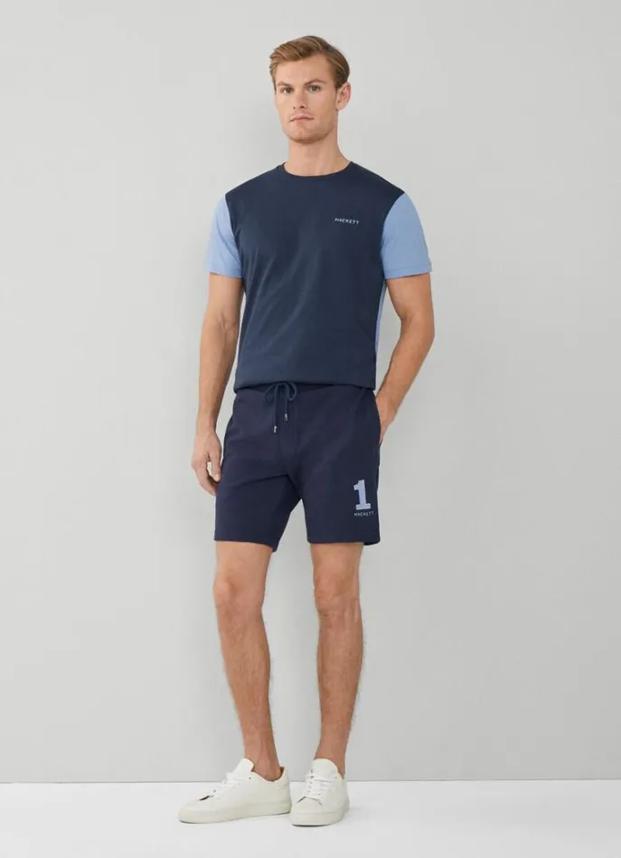 Men Sweatshirts Hackett London Classic Fit Heritage Shorts Navy
