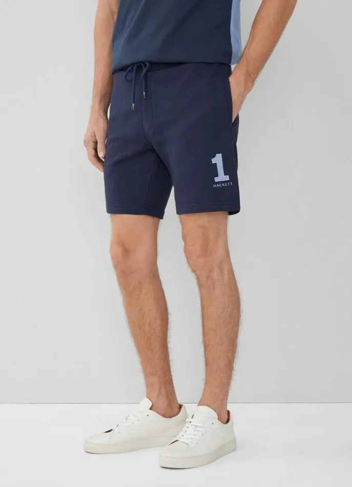 Men Sweatshirts Hackett London Classic Fit Heritage Shorts Navy