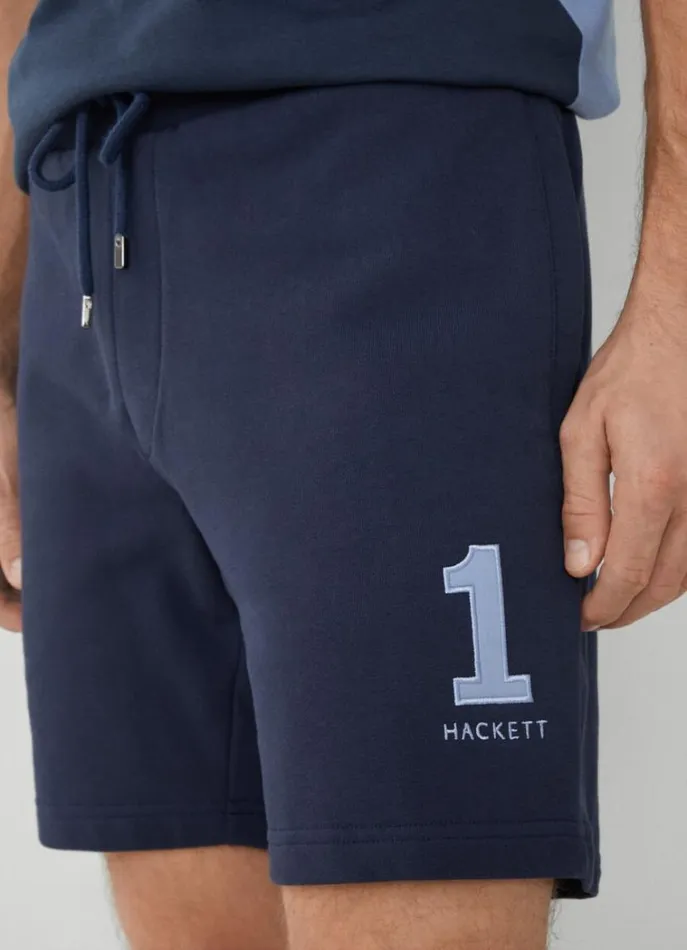 Men Sweatshirts Hackett London Classic Fit Heritage Shorts Navy