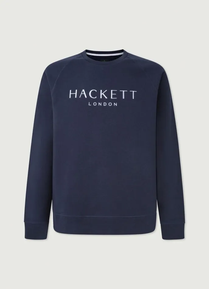 Men Sweatshirts Hackett London Classic Fit Heritage Sweatshirt Navy