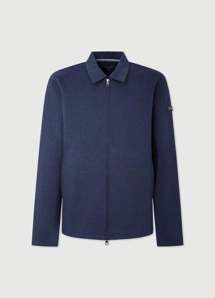 Men Sweatshirts Hackett London Classic Fit Sport Jacket Navy